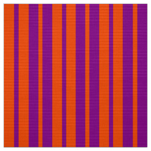 Tela Diseño de rayas de estilo púrpura naranja