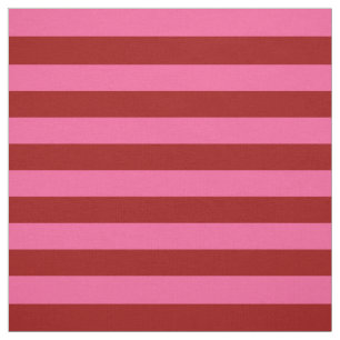 Tela Diseño de rayas rojas granate rosadas