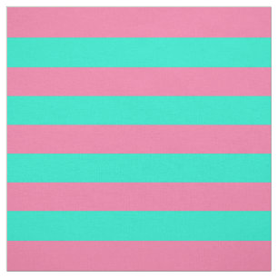 Tela Diseño de rayas verdes menta rosadas