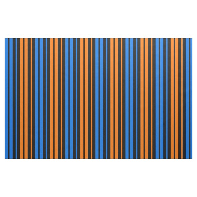 Tela Diseño de rayas verticales de naranja azulada  ("Cuarto gordo" (fat quarter))