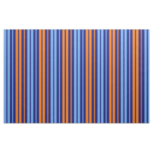 Tela Diseño de rayas verticales naranja cian de la Mari