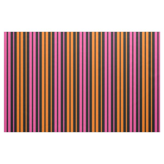 Tela Diseño de rayas verticales naranjas y rosas  ("Cuarto gordo" (fat quarter))