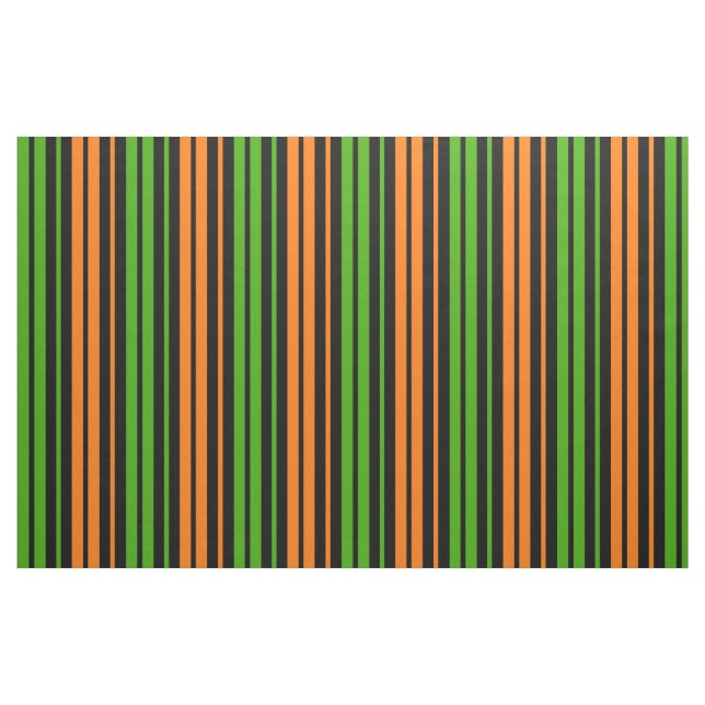Tela Diseño de rayas verticales naranjas y verdes  ("Cuarto gordo" (fat quarter))