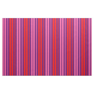 Tela Diseño de rayas verticales rosa púrpura rojo  