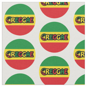 Tela Diseño de reggae con colores de bandera reggae