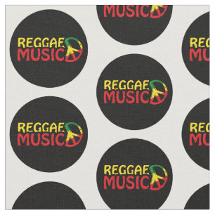 Tela diseño de reggae con símbolo de paz
