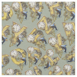 Tela Diseño de repetición del alfabeto de vapor