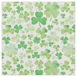 Tela Diseño de Shamrock en color de agua verde