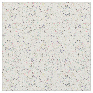 Tela Diseño de terrazo en tonos pastel de mármol vint