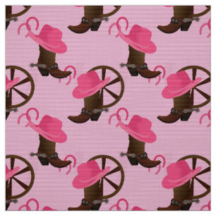 Tela Diseño de vaca rosa
