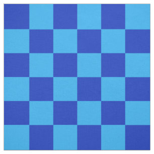 Tela Diseño de verificador azul claro y oscuro
