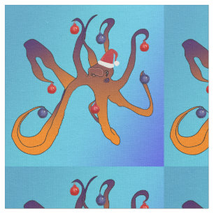 Tela Diseño del día de fiesta del pulpo