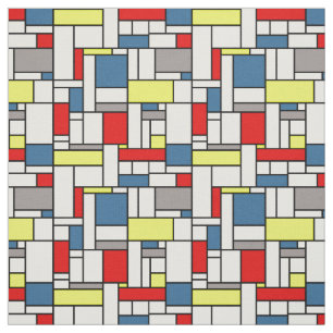Tela Diseño del estilo de Mondrian