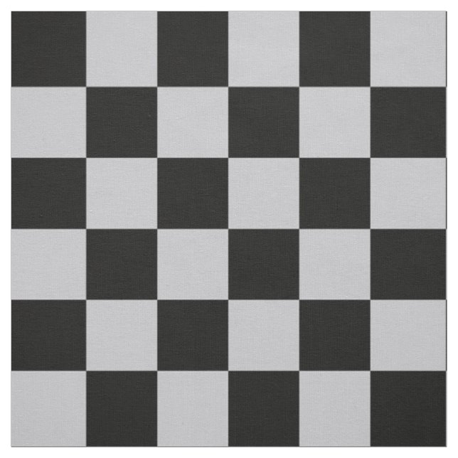 Tela Diseño del patrón Ash Gray Gray Checker (Retal)