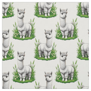 Tela Diseño del patrón de camello llama Alpaca