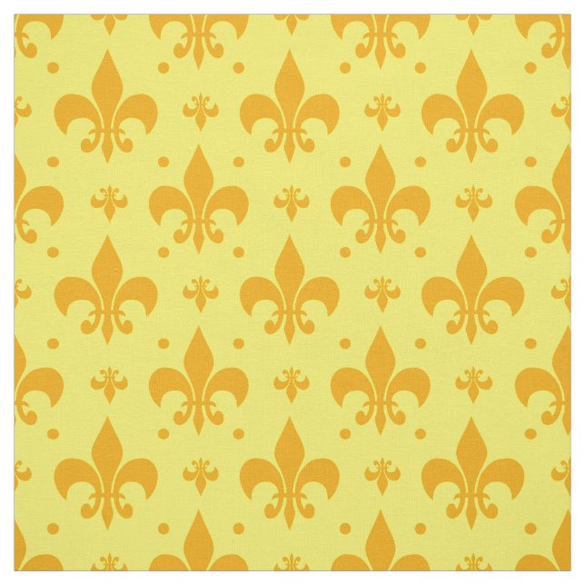 Tela Diseño del patrón de flor amarillo de lis (Retal)
