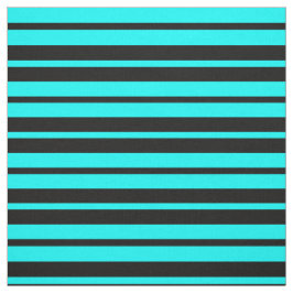 Tela Diseño del patrón de rayas negras turquesas