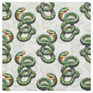 Tela Diseño del patrón de serpiente de fondo blanco