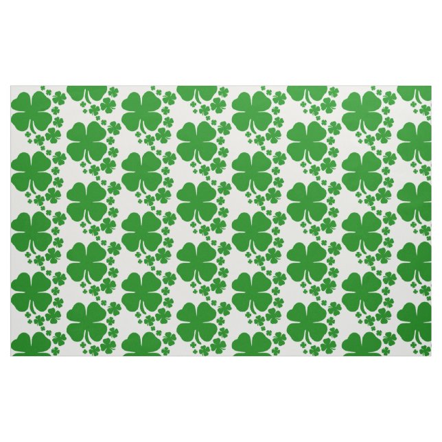 Tela Diseño del patrón de shamrock del Día de los Simpa ("Cuarto gordo" (fat quarter))