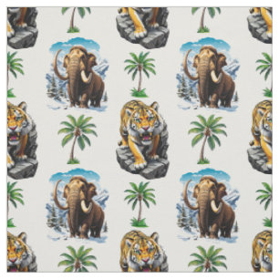 Tela Diseño del patrón del tigre de Sabertooth Age Mamm