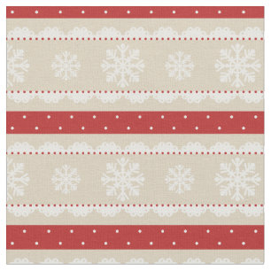 Tela Diseño elegante del navidad con los copos de niev