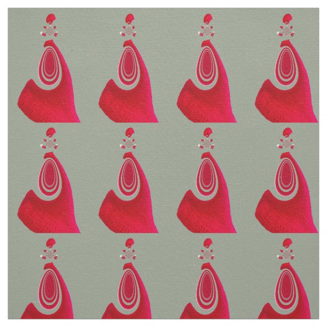 Tela Diseño elegante rojo y gris (Retal)