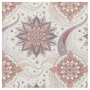 Tela Diseño Espiritual de Mandala Floral Elegante