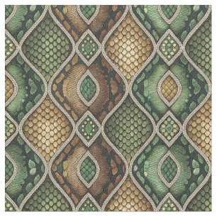 Tela Diseño Exótico Ornamentado Geométrico de Piel de S