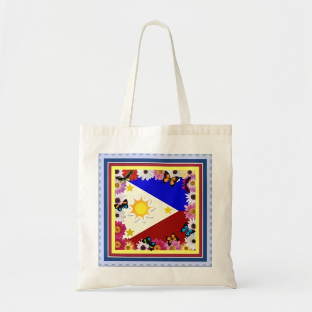 Tela Diseño filipino de la bandera - bolso filipino del (Frente)