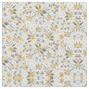 Tela Diseño floral Gold Winter