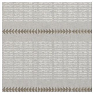 Tela Diseño geométrico tribal gris blanco arcilla