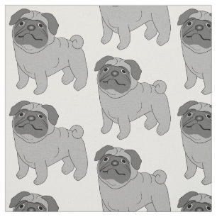 Tela Diseño gris del perro del barro amasado