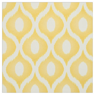 Tela Diseño marroquí de ikat amarillo