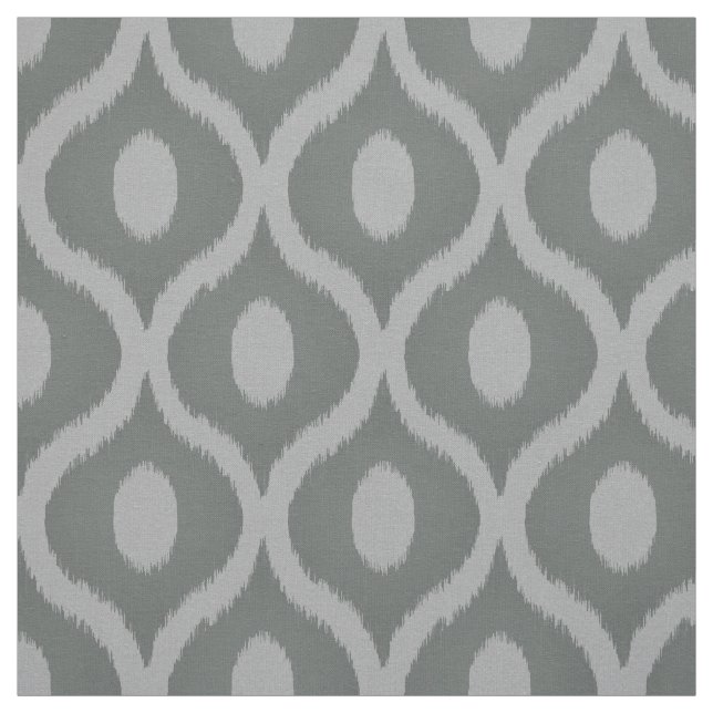 Tela Diseño marroquí gris de ikat (Retal)