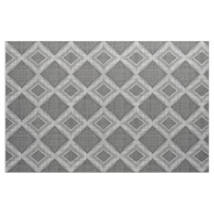 Tela Diseño Moda Gris Faux Batik Linen Squares