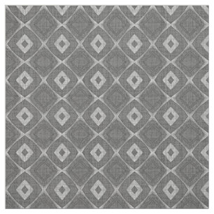 Tela Diseño Moda Gris Faux Batik Linen Squares