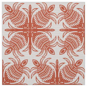 Tela diseño moderno de tejido hawaiano de piña tropic