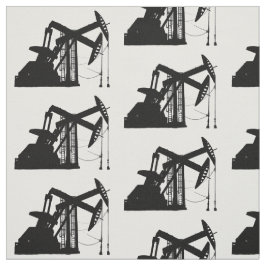 Tela Diseño negro de la unidad de bombeo del aceite