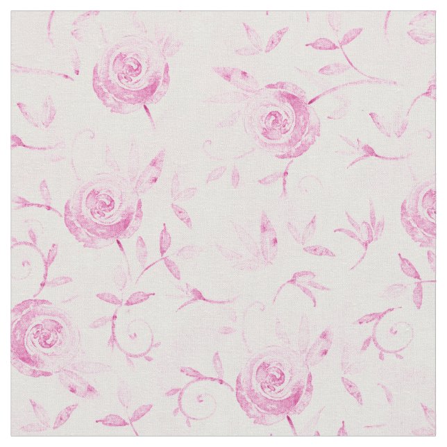 Tela Diseño rosa floral elegante (De cerca)
