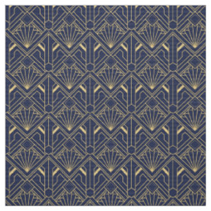 Tela - Diseño sin fisuras Art Déco Lila y Dorado