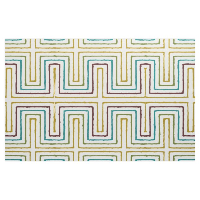 Tela Diseño tribal de patrones africanos modernos (Yarda)