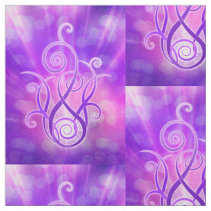 Tela Diseño violeta de la llama del alcohol + sus idea