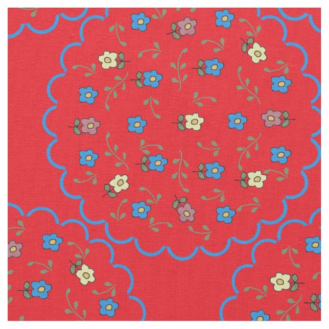 Tela Ditsy Floral Fabric (De cerca)