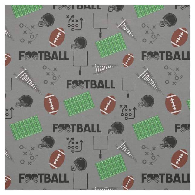 Tela Diversión al fútbol en gris (Retal)