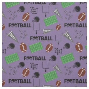 Tela Diversión al fútbol en gris-púrpura