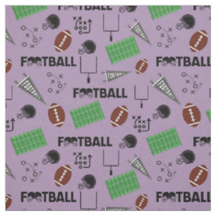 Tela Diversión al fútbol en morado