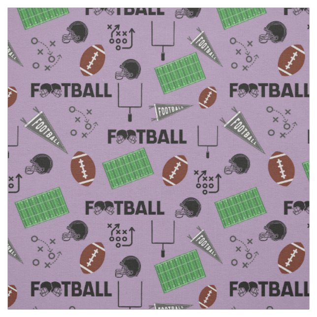 Tela Diversión al fútbol en morado (Retal)