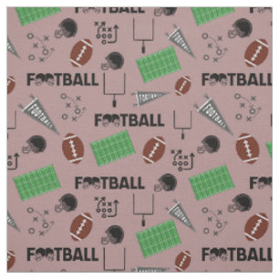 Tela Diversión al fútbol en rosa gris oscuro