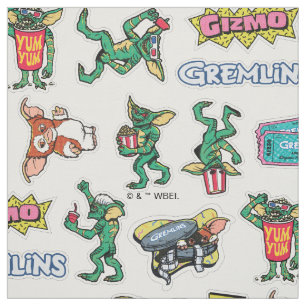 Tela Diversión con Stickers de Gremlins™ Patrón