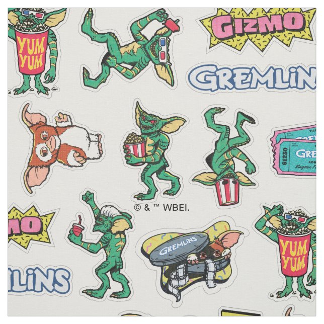 Tela Diversión con Stickers de Gremlins™ Patrón (Retal)
